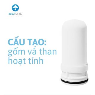 Lõi lọc nước thay thế cho đầu lọc nước tại vòi iPura - Lõi lọc nước tại vòi 5 cấp không cần máy lọc nước - Aquahandy