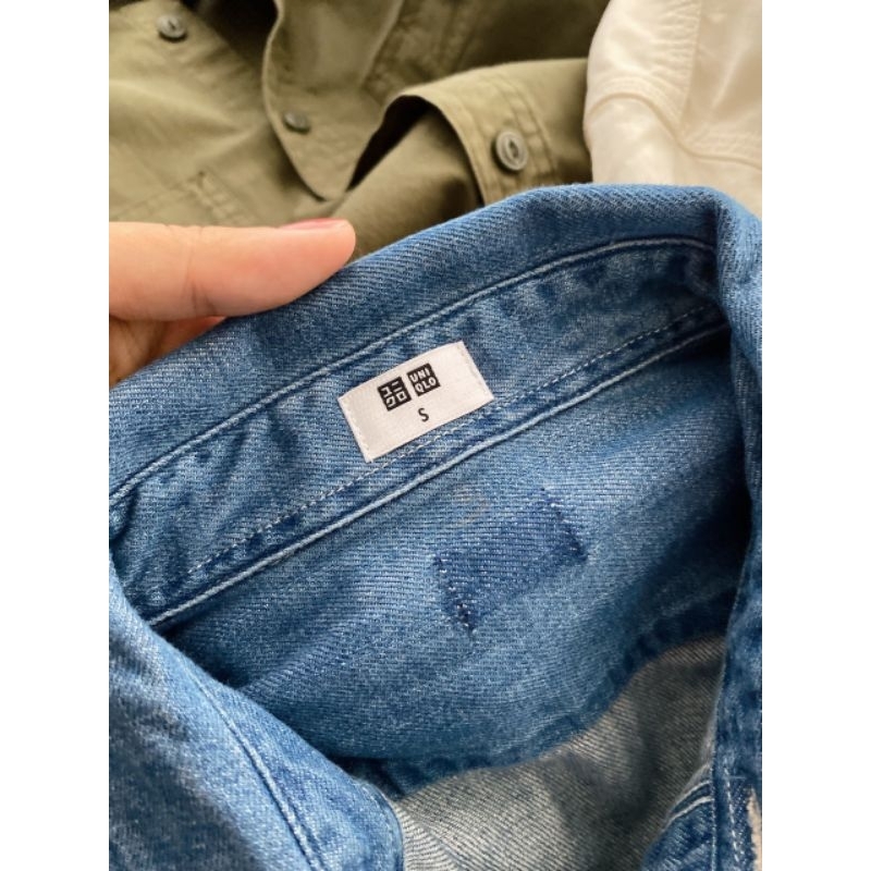 (Sale) Áo sơmi jean, kaki Uniql0* unisex - dư xịn