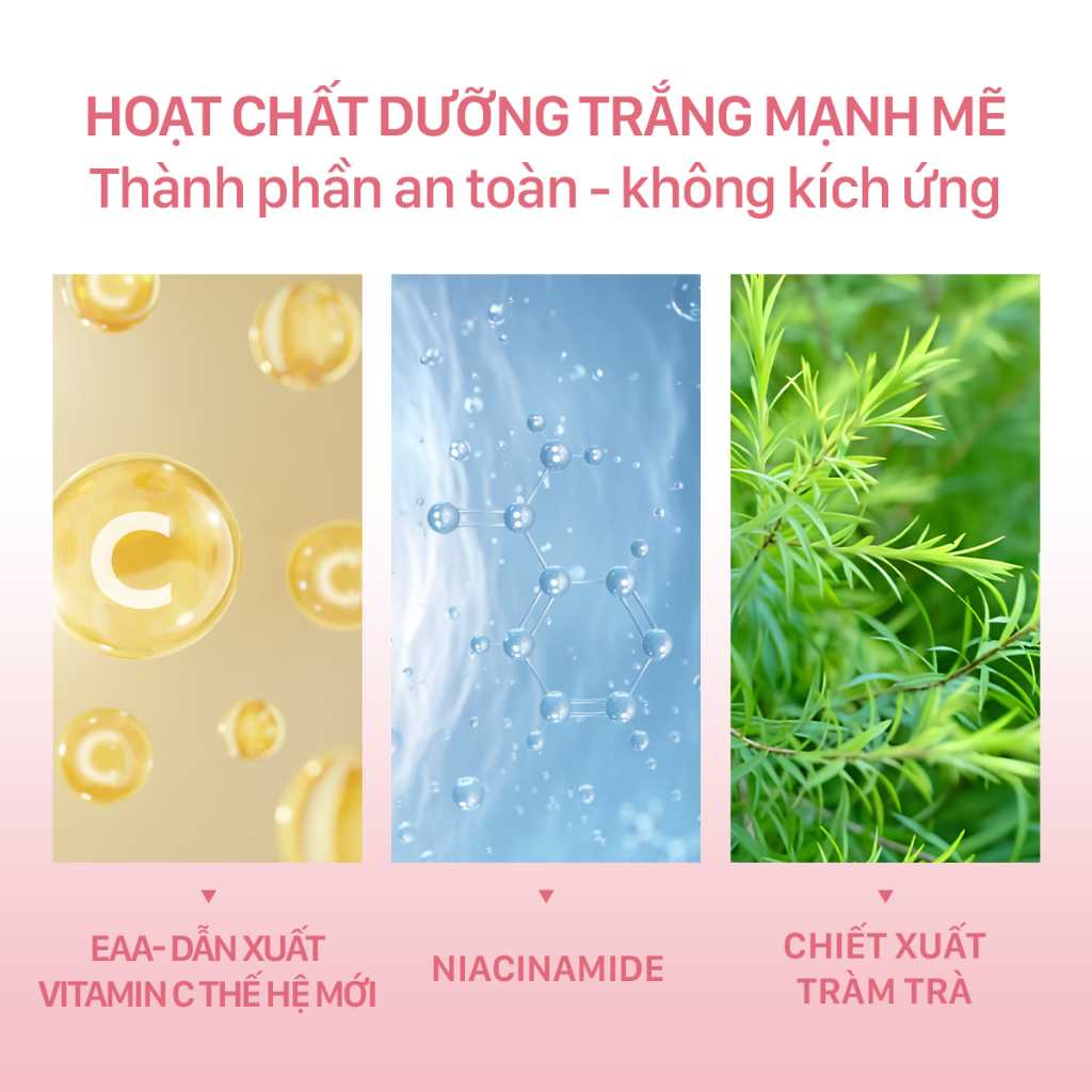 Ảnh Giảm thâm nách dưỡng trắng nách UMIHA 45ml - Xịt dưỡng trắng da nách mịn da, mờ thâm nách sạm nách với Niacinamide 2