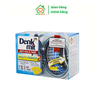 [Hộp 60 viên] Viên Tẩy Lồng Máy Giặt Denkmit Đức Giúp Vệ Sinh Lồng Giặt Sạch Sẽ