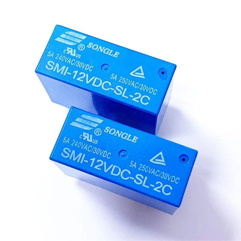 Relay Songle 8 chân, 5 chân các mã SMI-05VDC-SL-2C , SMI-12VDC-SL-2C ...