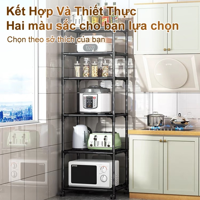 ONLY Kệ Nhà Bếp Kệ Đa Năng 2-6 Tầng Giá Đựng Đồ Chắc Chắn Và Bền Kế Rỗng Mở