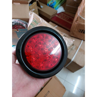 Combo 4 Đèn hậu led tròn SD2015, Đèn hậu xe tải điện 12v và 24v.