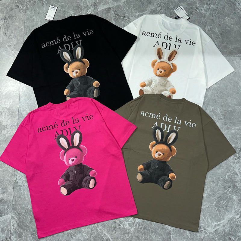ÁO THUN ADLV RABBIT BEAR DOLL LOGO CHÍNH HÃNG | Shopee Việt Nam