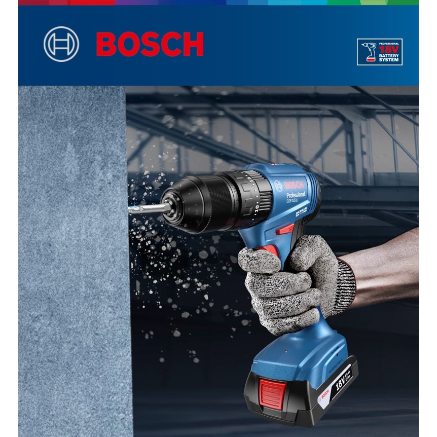 Máy khoan động lực dùng pin Bosch GSB 185-LI 18V Hàng chính hãng