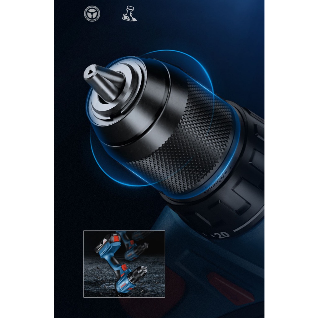 Máy khoan vặn vít dùng pin Bosch GSR 185-LI 18V Hàng chính hãng