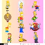 Set 60 Sticker Gia đình simpson Chống Nước Dán Laptop Vali Mũ Bảo Hiểm Sổ Tay