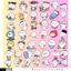 Set 60 Sticker Quby Mapin Chống Nước Dán Laptop Vali Mũ Bảo Hiểm Sổ Tay