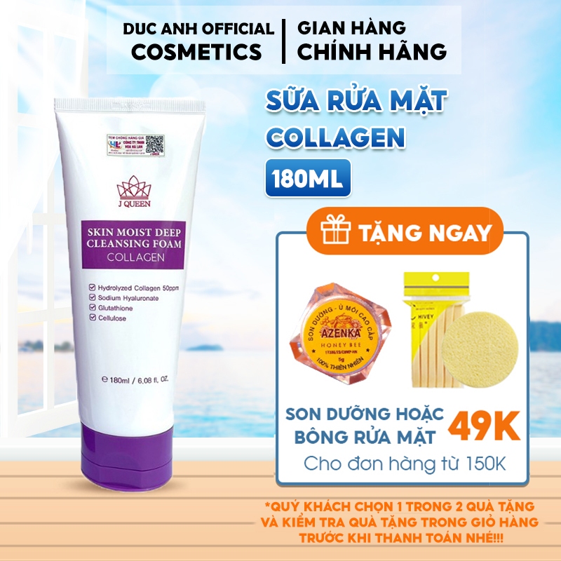Sữa Rửa Mặt Collagen Sạch Sâu Giảm Mụn Trẻ Hóa Da Chống Lão Hóa Phù Hợp ...