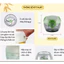 Xay tỏi ớt cầm tay mini hình mặt lợn kute để xay gia vị chuẩn 2 và 3 lưỡi dao - Samba