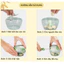 Xay tỏi ớt cầm tay mini hình mặt lợn kute để xay gia vị chuẩn 2 và 3 lưỡi dao - Samba