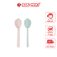 Set 2 Thìa Ăn Dặm Amori Nhựa PP Cao Cấp Thiết Kế Bo Tròn Dễ Cầm Nắm Cho Bé - Bibo Mart
