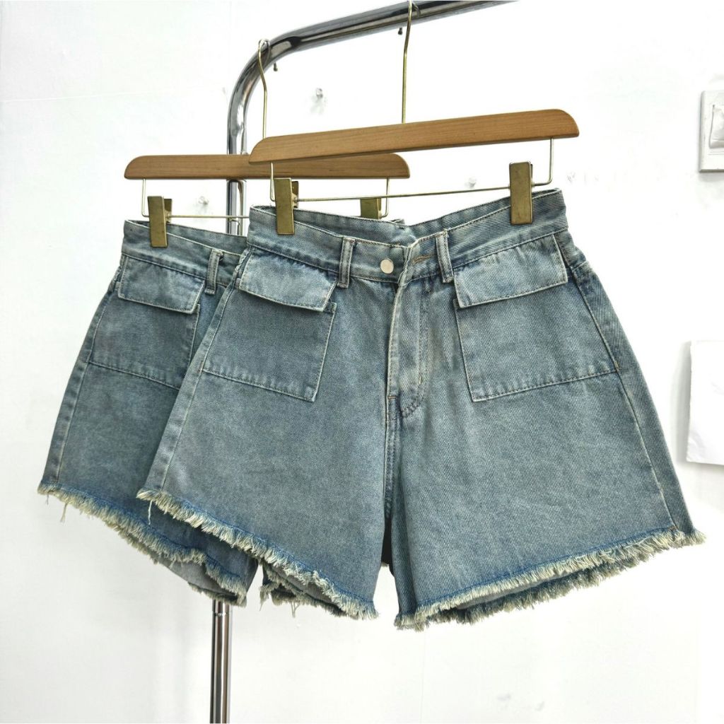 Quần Short Jeans BigSize Nữ Màu Trendy,Quần Đùi Big Size Lên Phom Tôn Dáng Dễ Thương J3