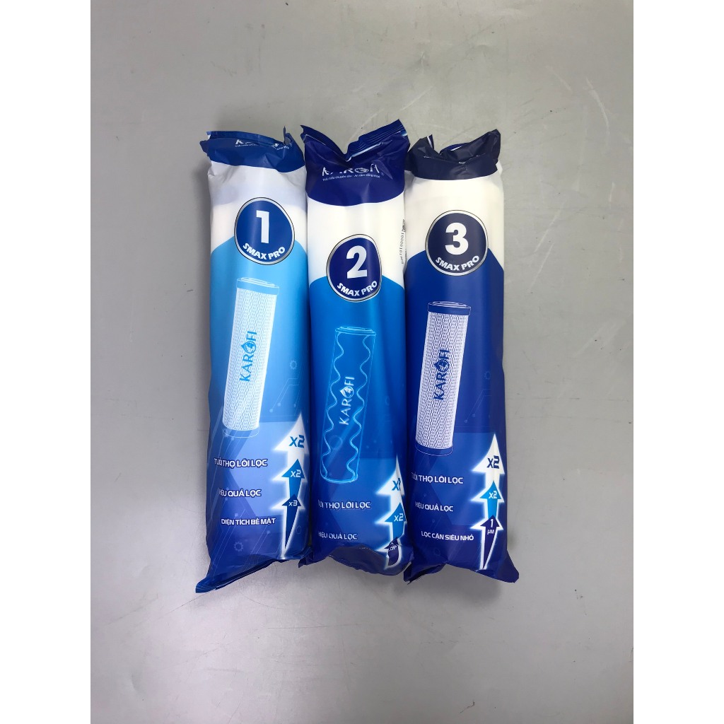 Ảnh Bộ lõi lọc nước thô 123 SMAX Pro Karofi - Hàng chính hãng 2