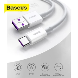 Cáp Sạc Nhanh Baseus Superior Series USB to Type-C dài 1m Công Suất 66W