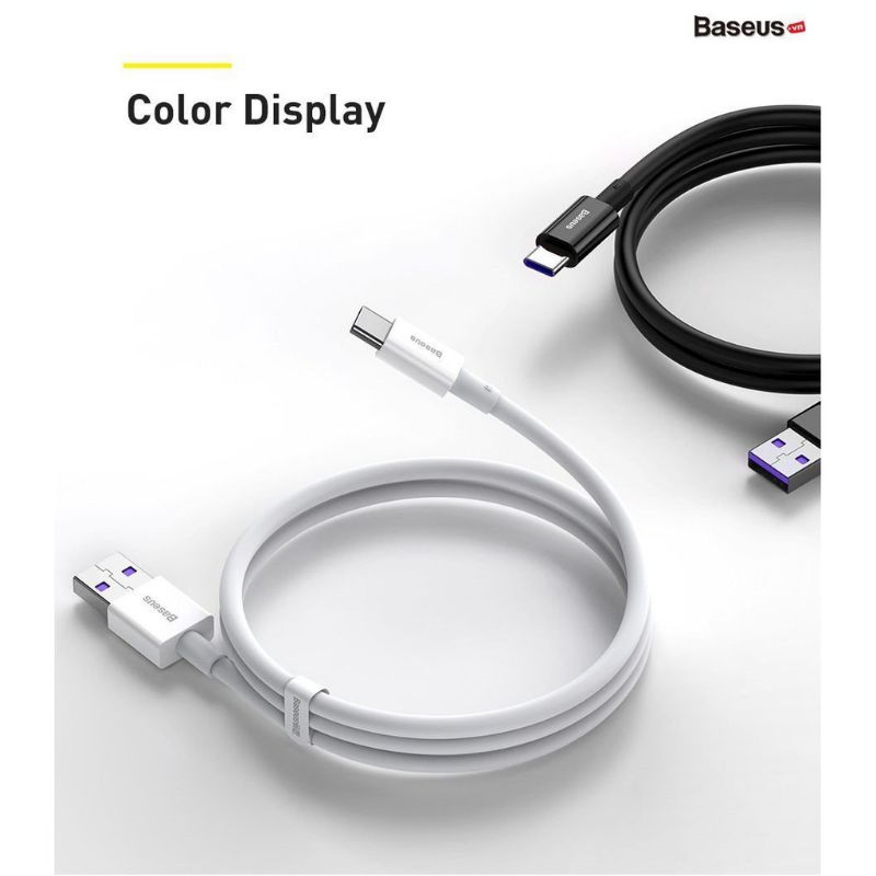 Cáp Sạc Nhanh Baseus Superior Series USB to Type-C dài 1m Công Suất 66W
