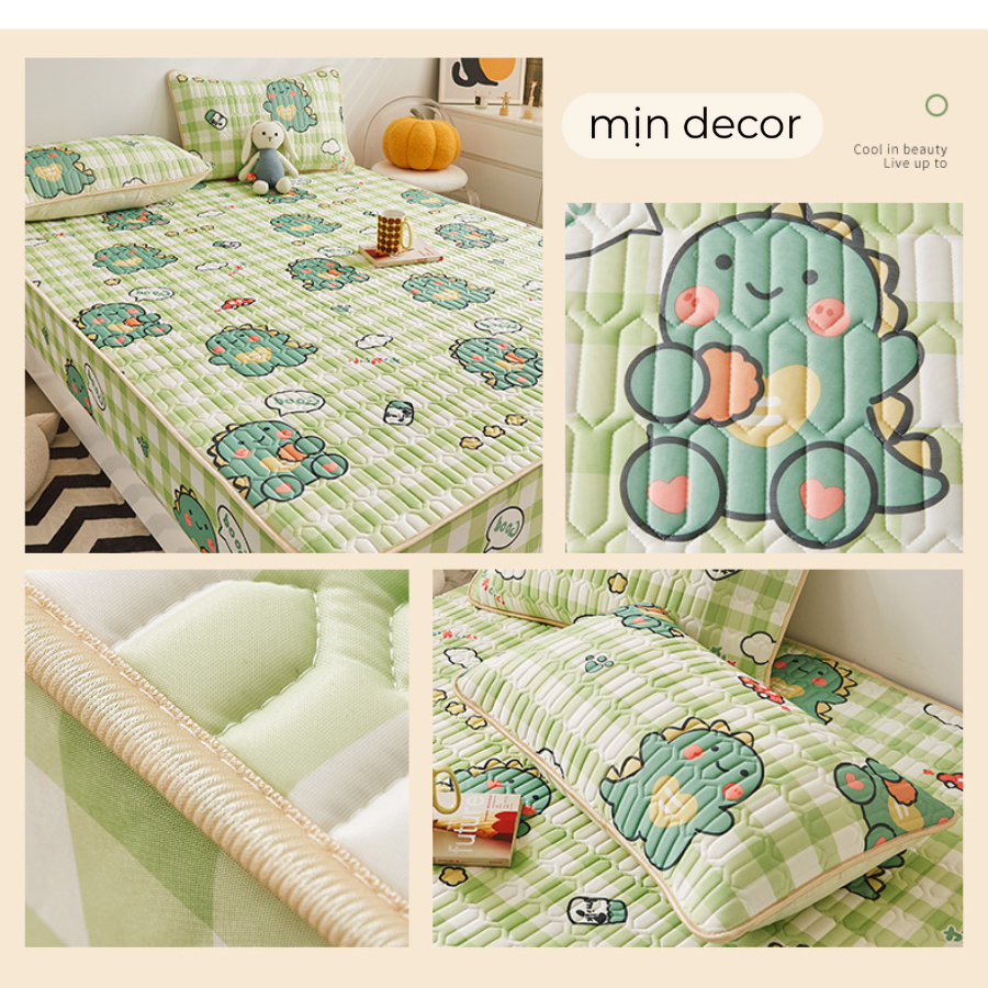 Ảnh Chiếu Điều Hoà Cao Su Non Tencel Latex Bo Chun Mịn Decor Thoáng Mát - Nhiều Hoạ Tiết 3