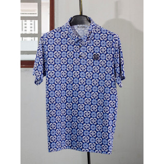 Áo Golf polo GF họa tiết gạch men. chất thun lạnh thấm hút mồ hôi , không nhăn, co dãn bốn chiều ( shop chuyên sỉ)