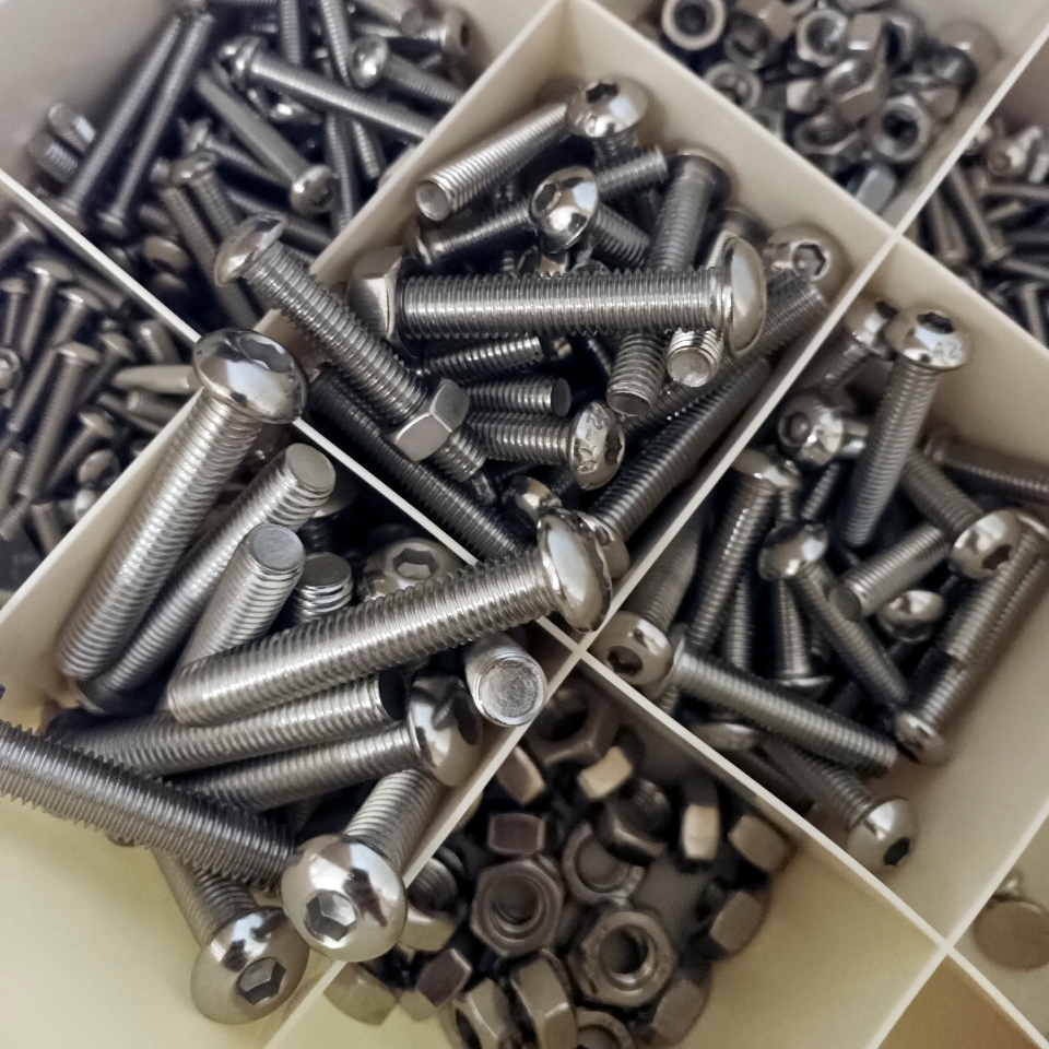 Ốc M10, M8, M6, M5 Inox 305 (Phi 10mm, 8mm, 6mm, 5mm),, Đầu Lục Giác ...