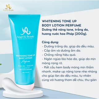 Kem Dưỡng Trắng Body Nâng tone - Whitening Tone Up Body Lotion Perfume - Hỗ trợ trắng sáng da