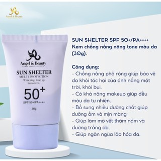Kem Chống Nắng Đa Năng - Nâng Tone, Dưỡng Trắng Da Sun Shelter SPF 50+ 30g
