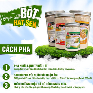 Bột Hạt Sen - Đậu Ngự Mè Đen Không Đường Senfarm