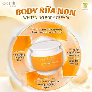 Kem Body Trắng Da [FREESHIP TOÀN QUỐC] Cấp Tốc, Phục hồi Da Mỏng Yếu, Chống Nắng SOO MIN Hàn Quốc Hũ 250 gr 2024