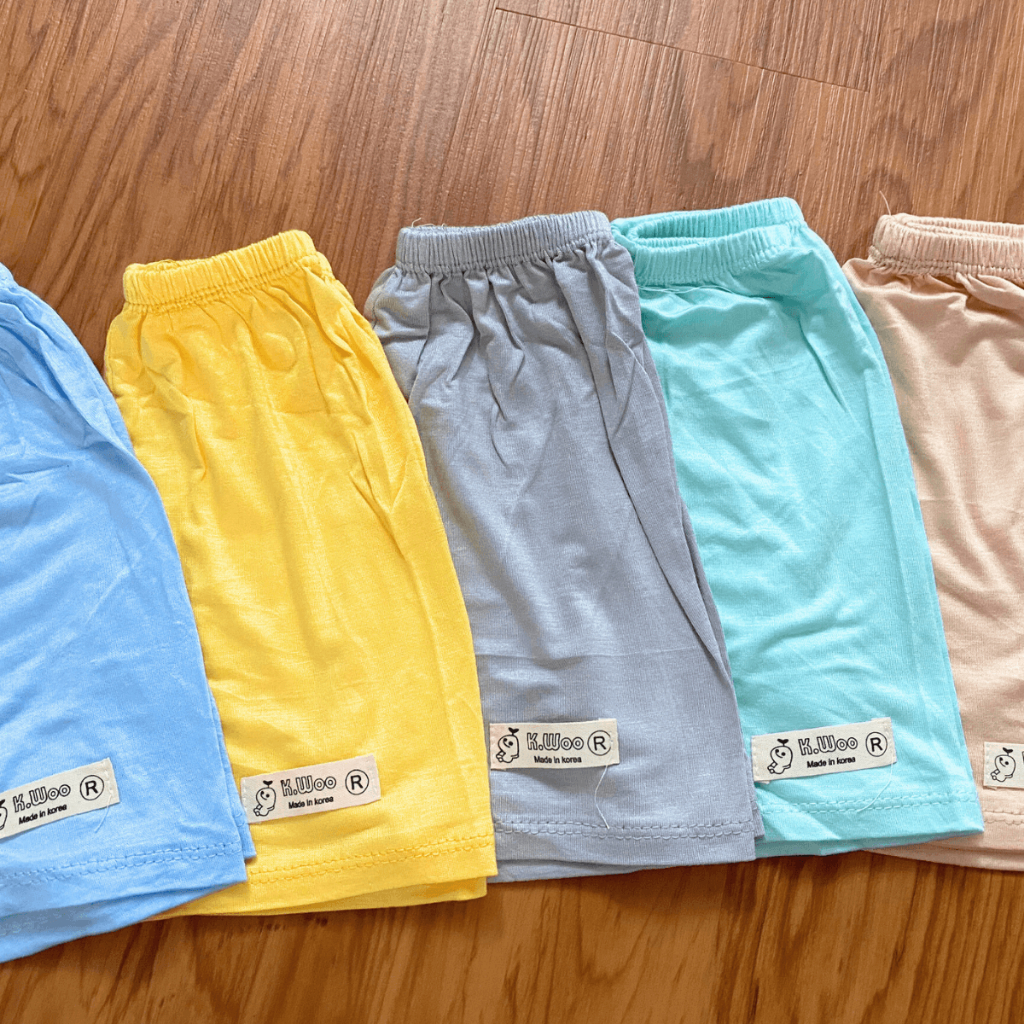 Set 10 Quần Đùi Chục Mác Sơ Sinh Thun Lạnh Cho Bé Gái Bé Trai 4 - 15kg Vải Thoáng Mát Mềm Mịn [QL03] Đậu Đậu Store