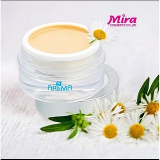 Kem trắng da Aroma MiraWhitening Treatment Cream NL045 giúp dưỡng trắng, mờ thâm sạm 18g E309