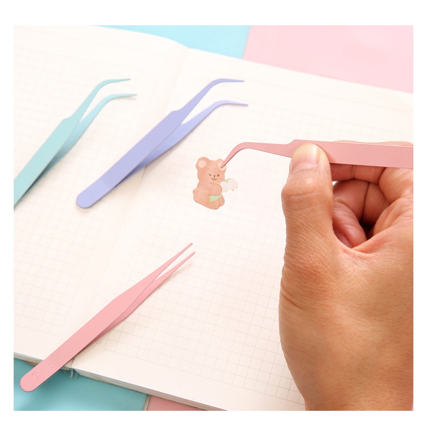 Nhíp gắp sticker, làm đồ thủ công thép không rỉ, màu sắc pastel nhẹ nhàng (đi đơn từ 30k) | BigBuy360 - bigbuy360.vn