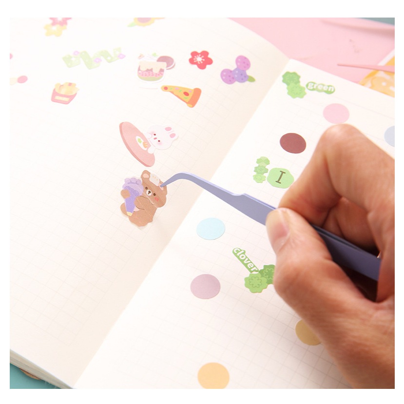 Nhíp gắp sticker, làm đồ thủ công thép không rỉ, màu sắc pastel nhẹ nhàng (đi đơn từ 30k) | BigBuy360 - bigbuy360.vn