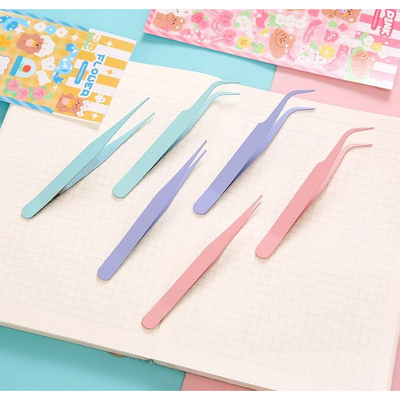 Nhíp gắp sticker, làm đồ thủ công thép không rỉ, màu sắc pastel nhẹ nhàng (đi đơn từ 30k) | BigBuy360 - bigbuy360.vn