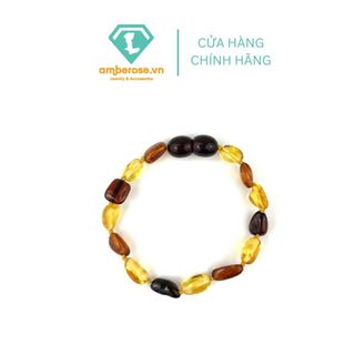 Vòng đeo tay  Amber cho bé chuẩn tự nhiên từ 0 - 10  tuổi ( dạng hạt nhỏ ) - Amberose.vn