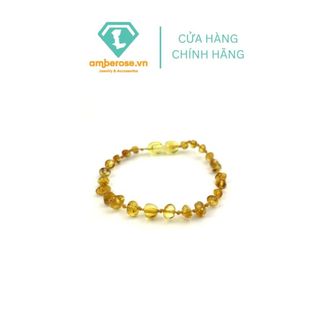 Vòng đeo tay  Amber cho bé chuẩn tự nhiên từ 0 - 10  tuổi ( dạng hạt nhỏ ) - Amberose.vn