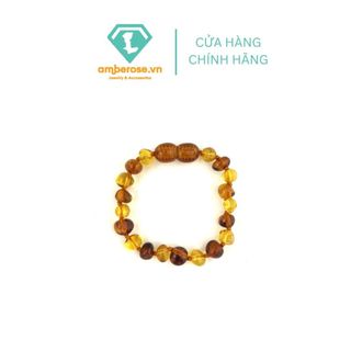 Vòng đeo tay  Amber cho bé chuẩn tự nhiên từ 0 - 10  tuổi ( dạng hạt nhỏ ) - Amberose.vn
