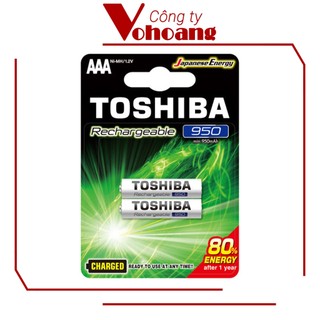 Pin sạc AAA Toshiba Rechargeable TNH-03GAE 950mAh - Pin đũa sạc chính hãng Toshiba