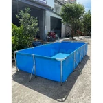 Hồ bơi lắp ghép, bể bơi cho bé, bể bơi khung kim loại. Kích thước 4m x 2m x 80cm - Thương hiệu MAXPOOL — ảnh 4