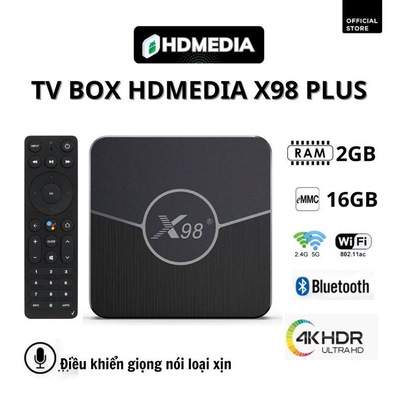 TV BOX HDMEDIA X98 PLUS 2024 ATV11 CHIP AMLOGIC CỰC MƯỢT | Shopee Việt Nam