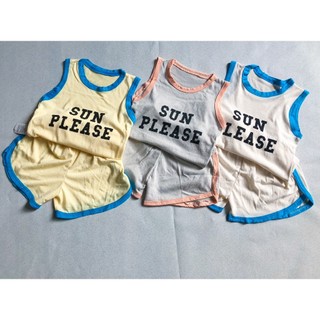 [GIÁ SỐC ]  COMBO 5 bộ quần áo ba lỗ sun chất liệu cotton cho bé trai bé gái in sun màu ngẫu nhiên - BABYKIDS
