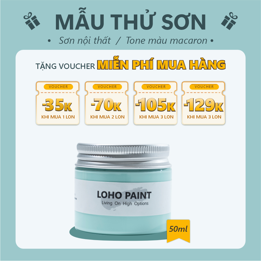 Mẫu thử sơn tường Loho House tone màu macaron | Mẫu thử 50ml | Mua bao ...