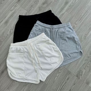 Quần short bigsize nữ chữ A có túi tiện lợi lưng thun có dây cột thoải mái chất thun co giãn Q13/Q7