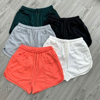Quần short bigsize nữ chữ A có túi tiện lợi lưng thun có dây cột thoải mái chất thun co giãn Q13/Q7