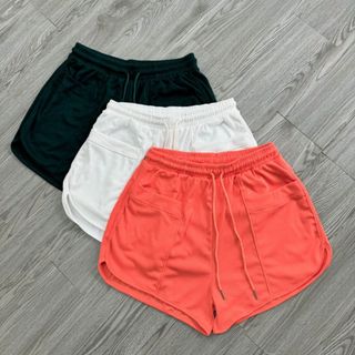 Quần short bigsize nữ chữ A có túi tiện lợi lưng thun có dây cột thoải mái chất thun co giãn Q13/Q7
