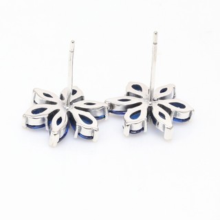 Khuyên tai nữ LAMY Timeless Sparkling Blue Herbarium Cluster Earrings Silver 3153 - Khuyên tai cao cấp