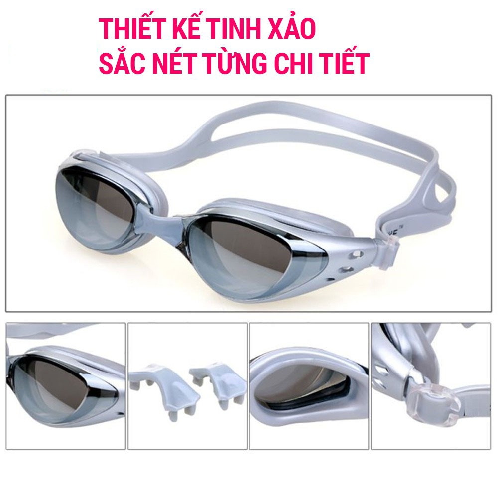 Kính bơi cận 610 SPORTY có độ từ 1.5 đến 8.0 cản tia UV, hạn chế sương mờ