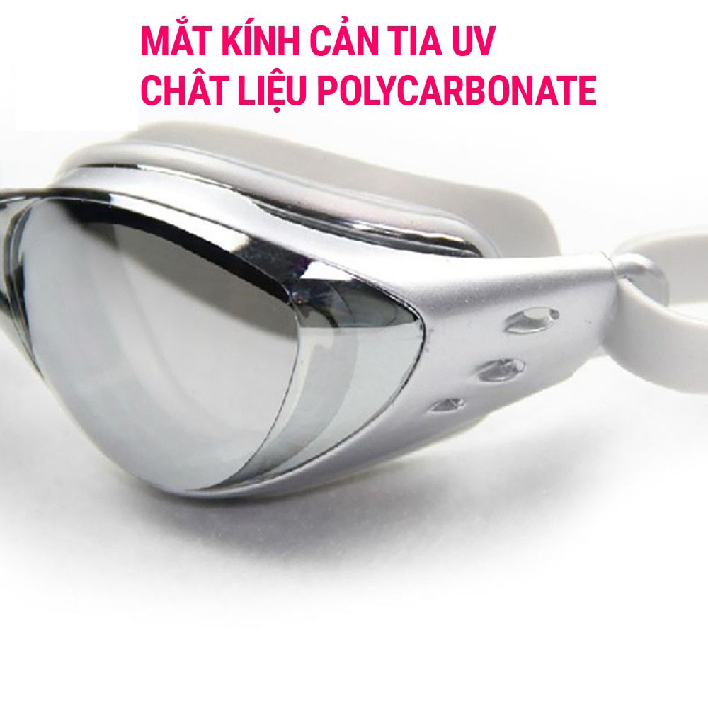 Kính bơi cận 610 SPORTY có độ từ 1.5 đến 8.0 cản tia UV, hạn chế sương mờ