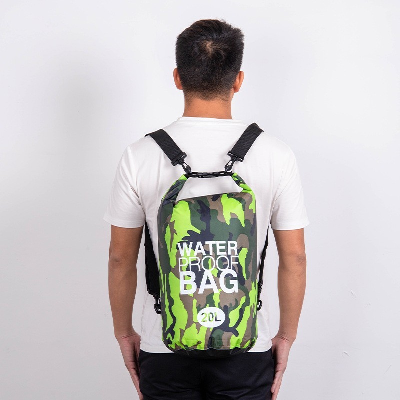 Túi chống thấm nước rằn ri SPORTY, túi đeo chéo chất liệu polyester cao cấp dung tích từ 2L đến 20L