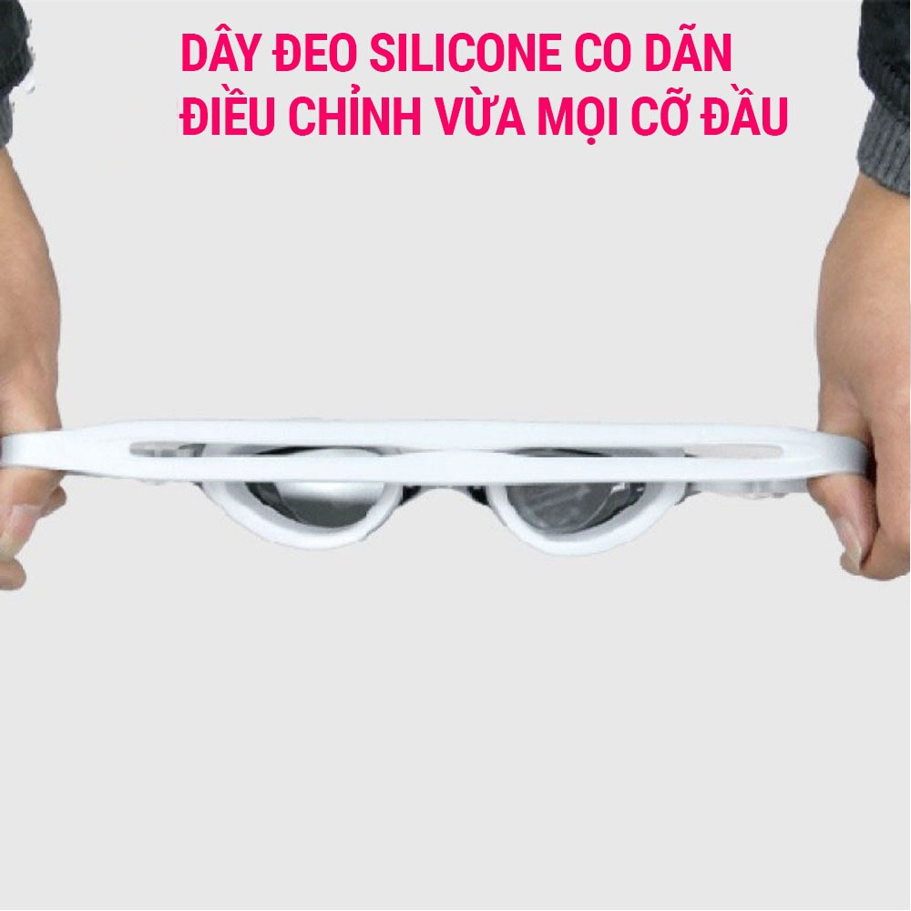 Kính bơi cận 610 SPORTY có độ từ 1.5 đến 8.0 cản tia UV, hạn chế sương mờ