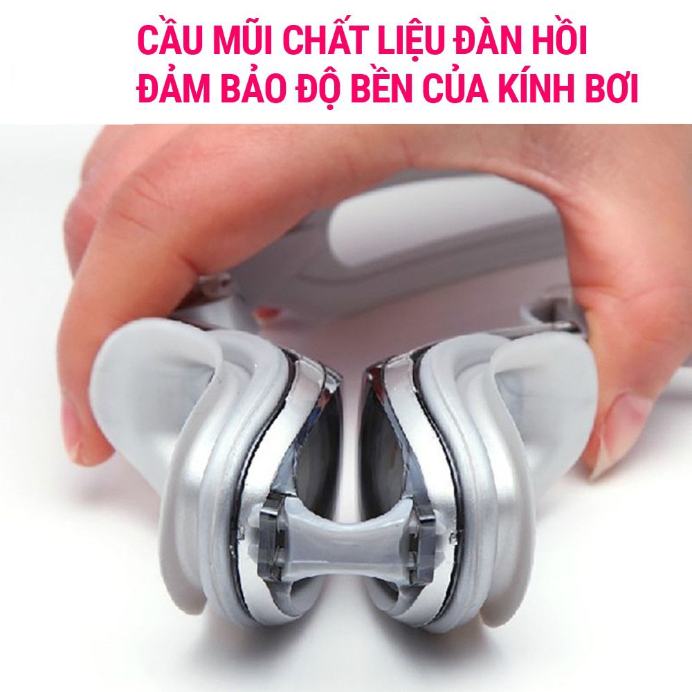 Kính bơi cận 610 SPORTY có độ từ 1.5 đến 8.0 cản tia UV, hạn chế sương mờ