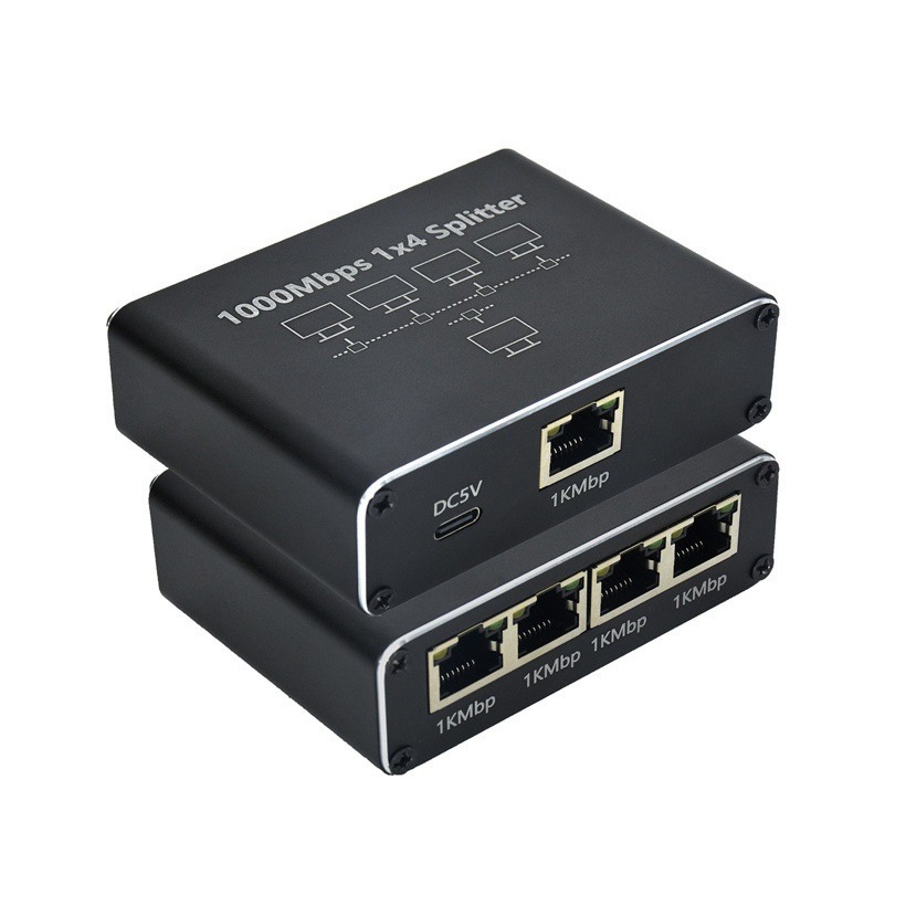 1Gbps | Bộ chia cổng mạng LAN internet RJ45 1 ra 2 Gigabit 1000Mbps  Ethernet 2 thiết bị cùng một lúc Cáp Cat 5 6 7